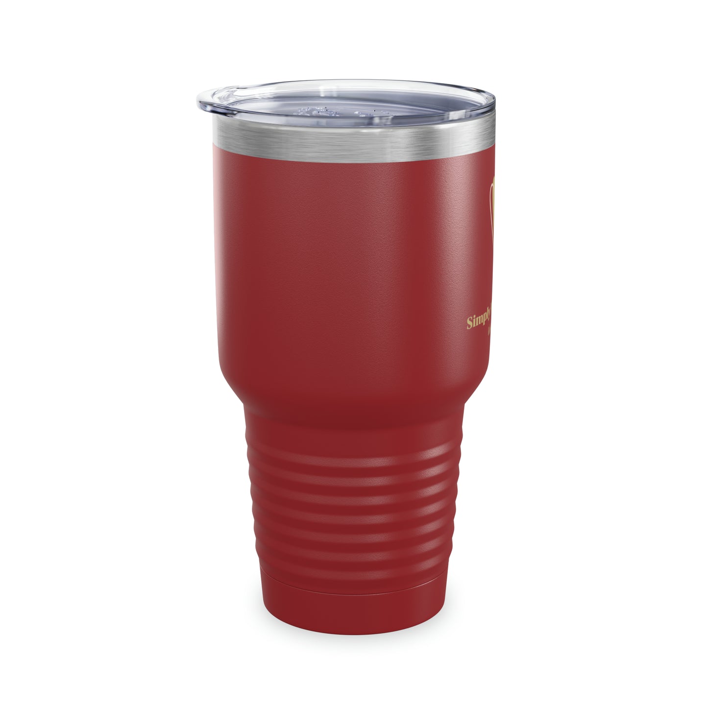 Elegant Logo “Simply Mad @ Life” - 17 COLORS - Ringneck Tumbler, 30oz