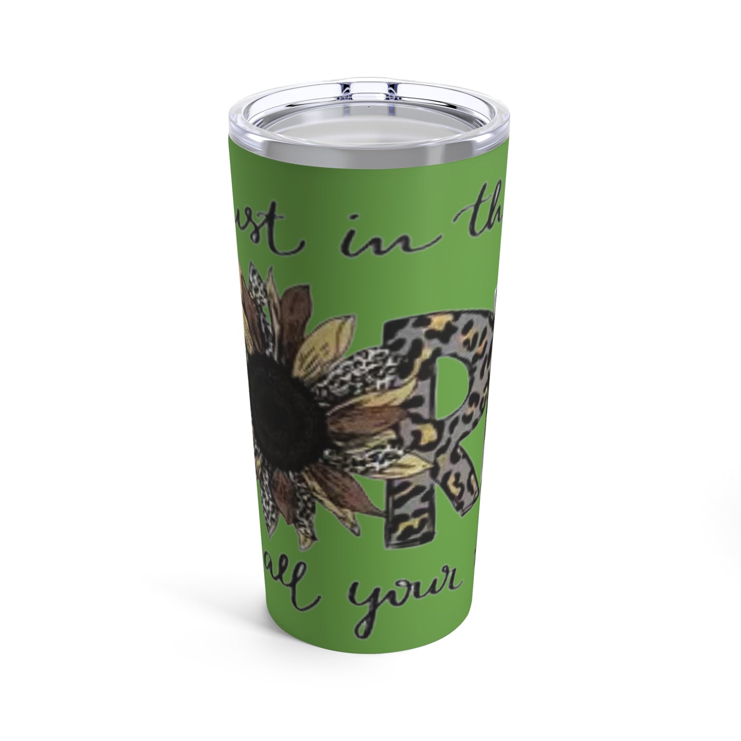 “Trust in the Lord” Light Green Tumbler 20oz