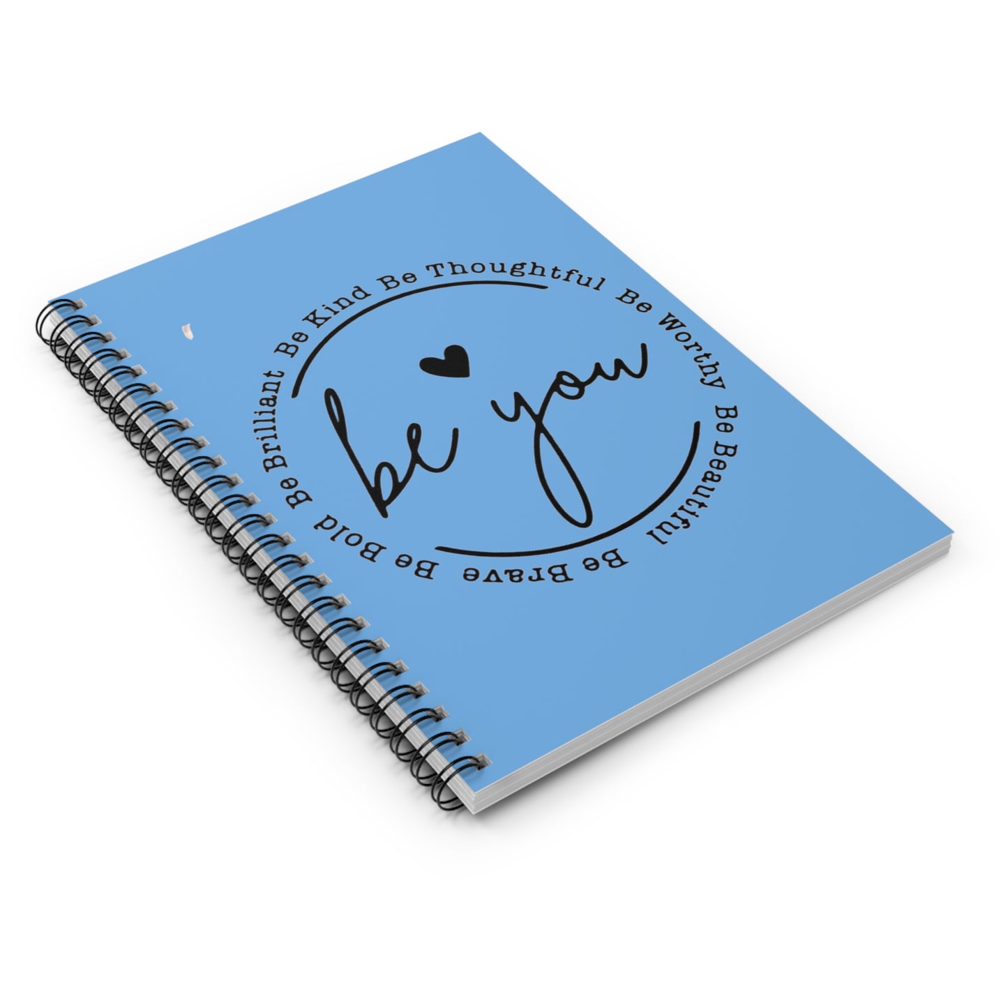 “Be You” blue Spiral Notebook - Ruled Line