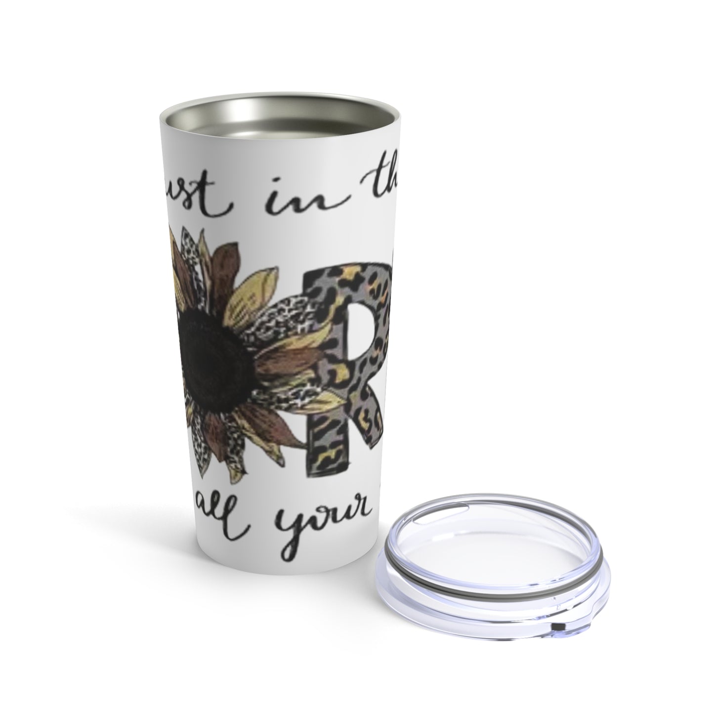 “Trust in the Lord” White  Tumbler 20oz