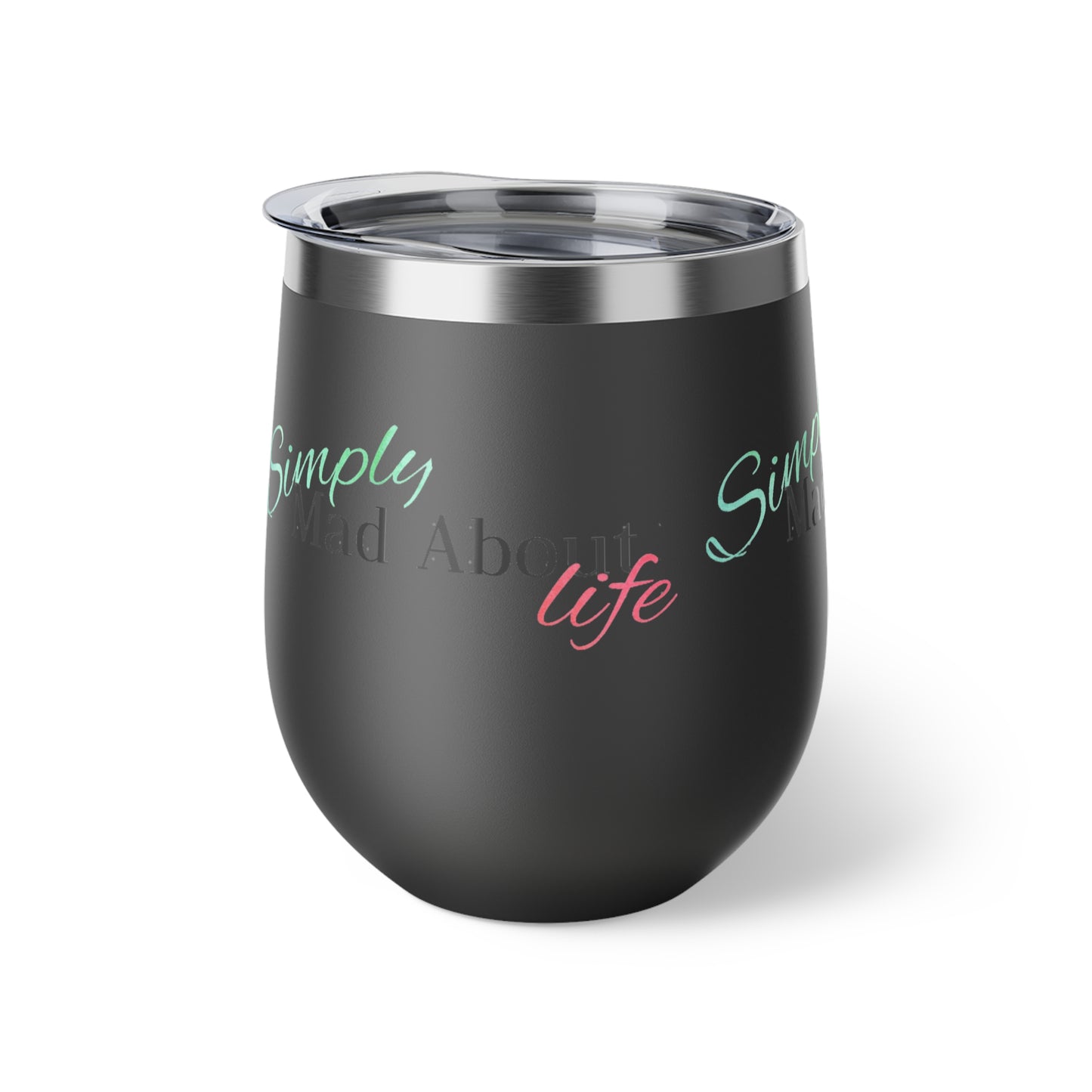 Simply Mad About Life LOGO 1 - Copper Vacuum Insulated Cup, 12oz