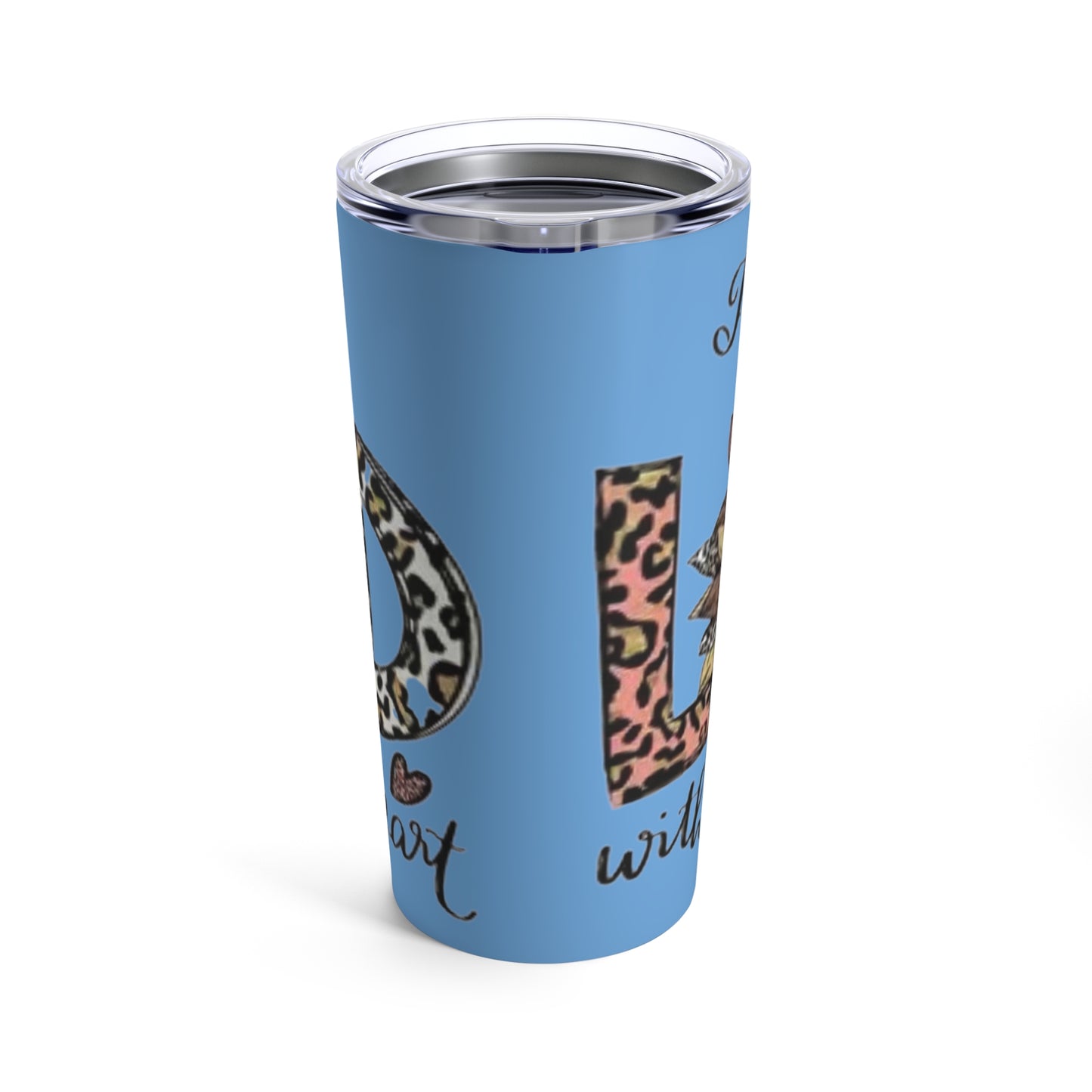 “Trust in the Lord” Light Blue Tumbler 20oz