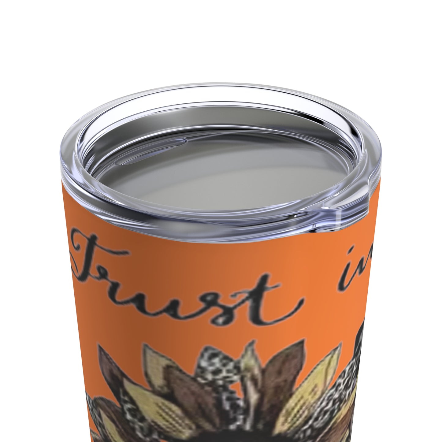 “Trust in the Lord” Orange (Crusta) Tumbler 20oz