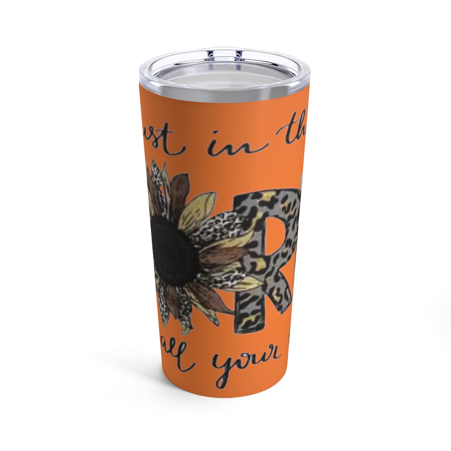 “Trust in the Lord” Orange (Crusta) Tumbler 20oz