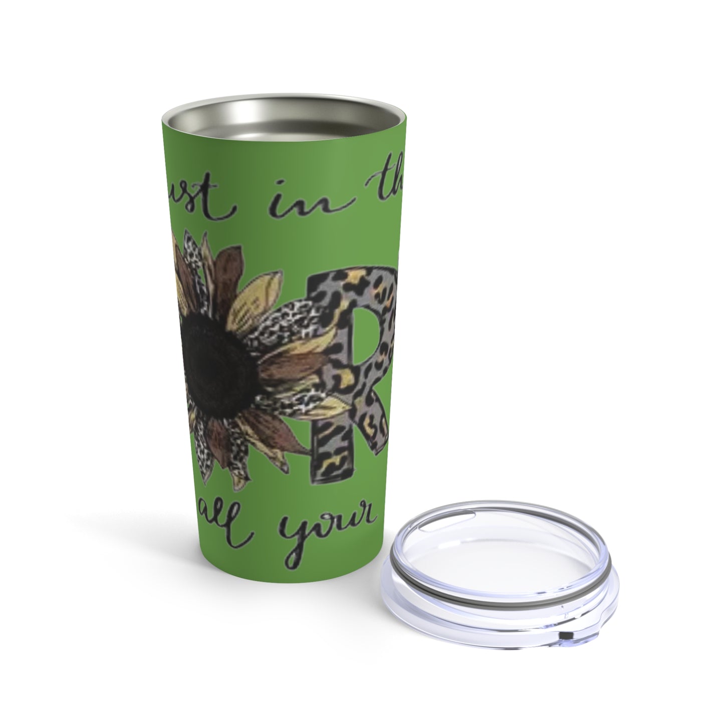 “Trust in the Lord” Light Green Tumbler 20oz