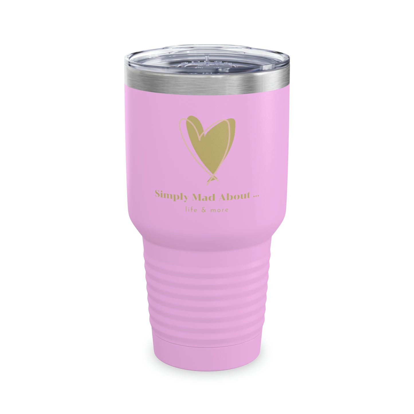 Elegant Logo “Simply Mad @ Life” - 17 COLORS - Ringneck Tumbler, 30oz