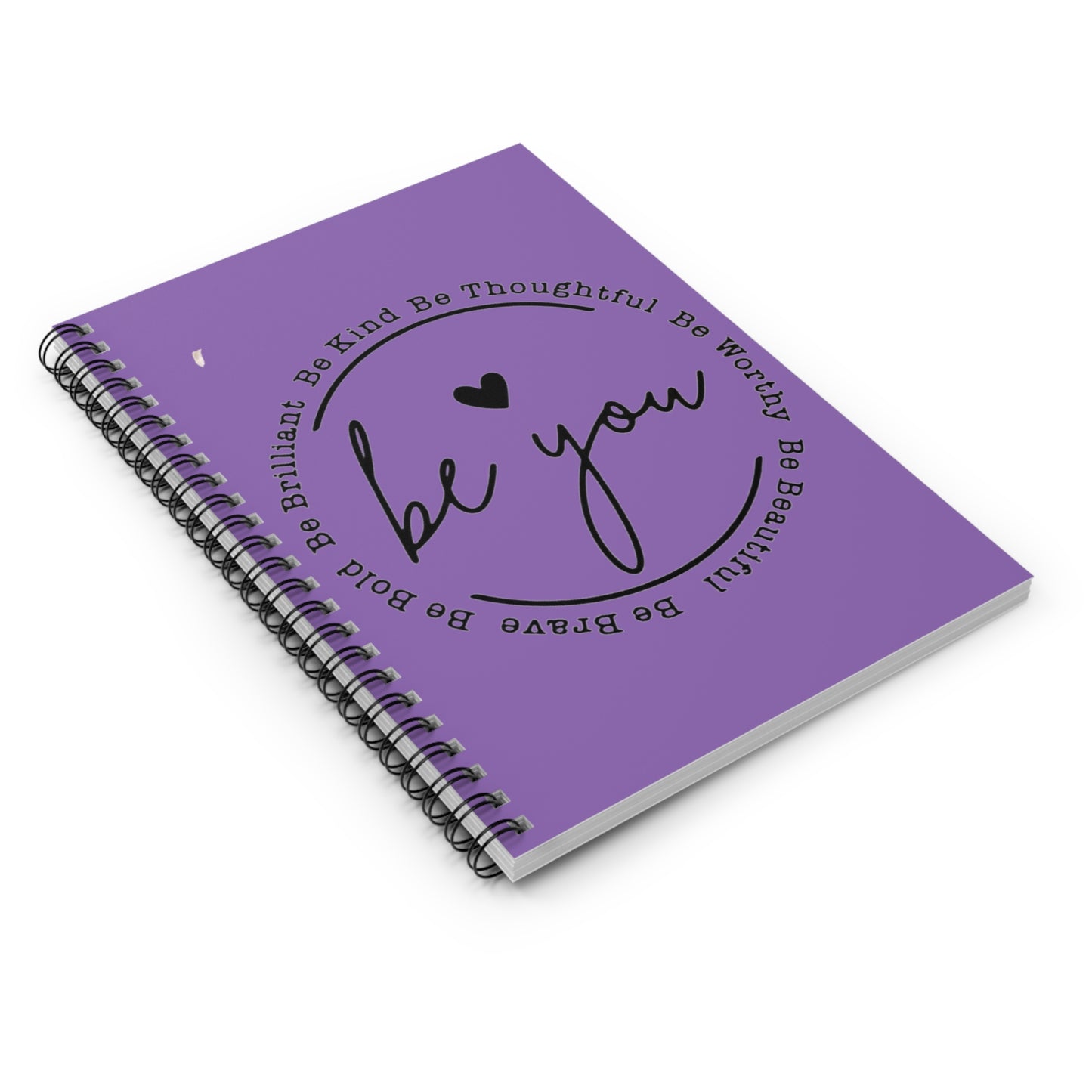 “Be You” Purple Spiral Notebook - Ruled Line