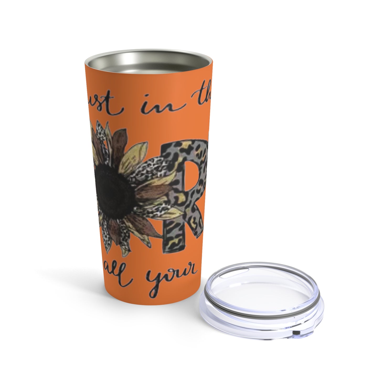 “Trust in the Lord” Orange (Crusta) Tumbler 20oz