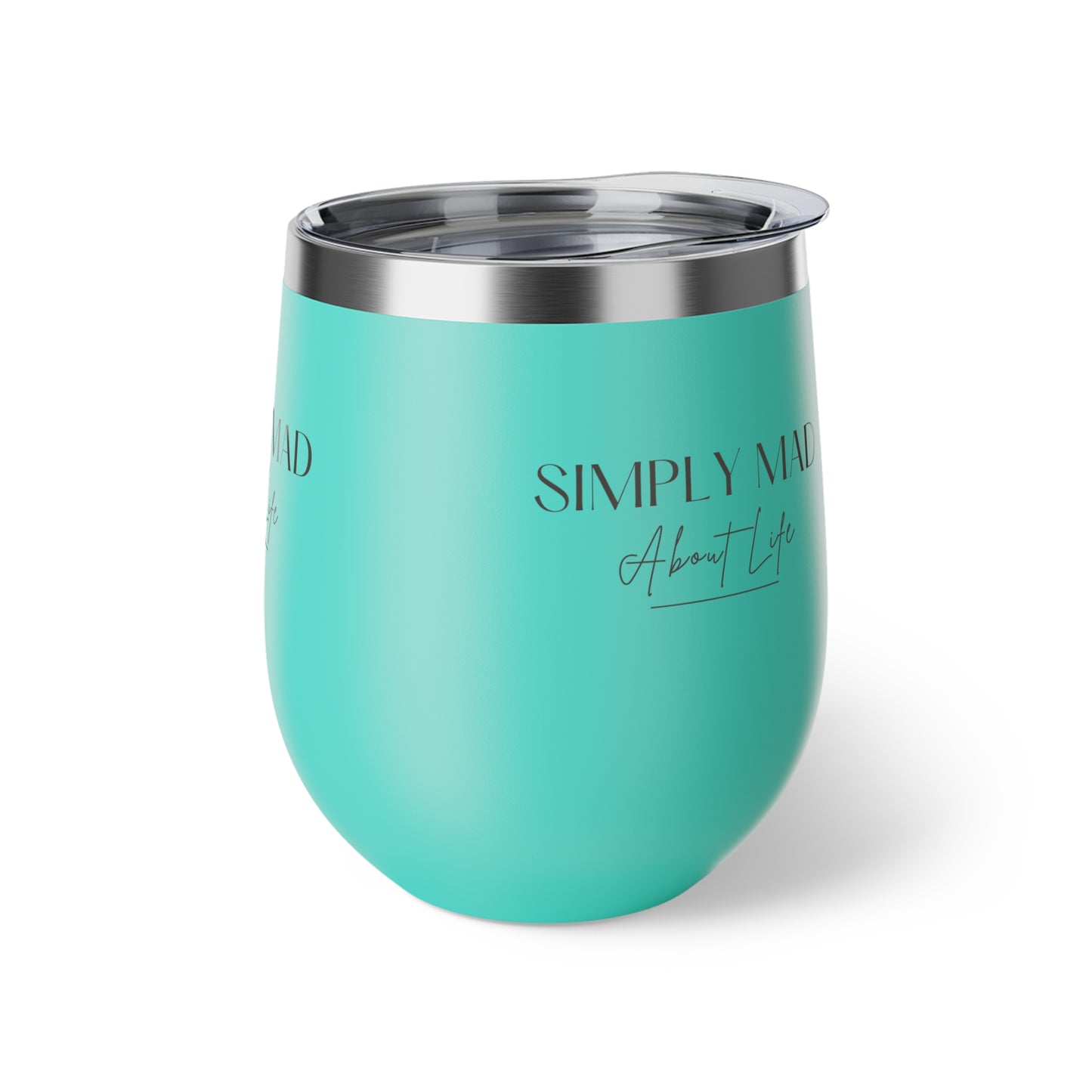 Simply Mad About Life LOGO 2 - Copper Vacuum Insulated Cup, 12oz