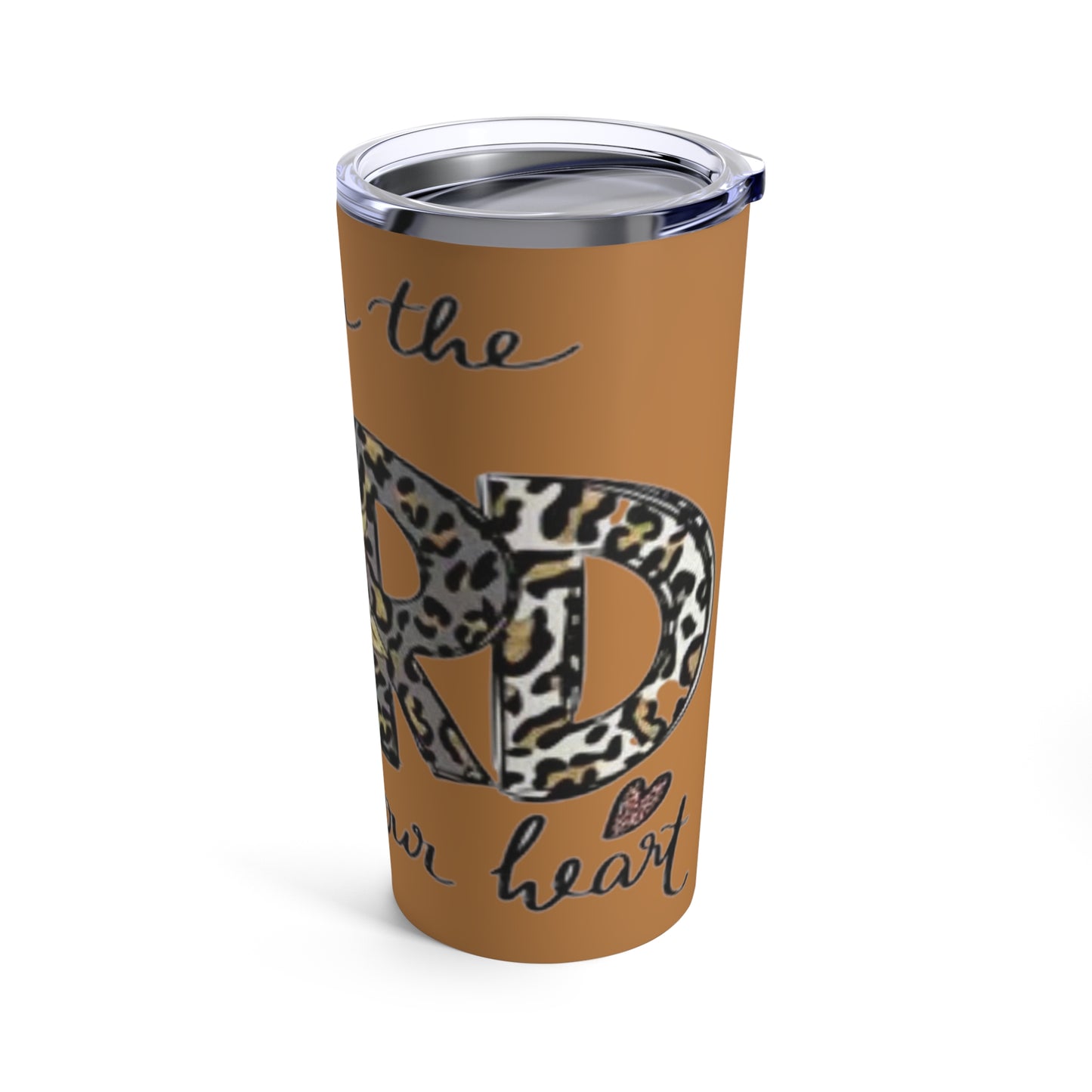 “Trust in the Lord” Light Brown Tumbler 20oz