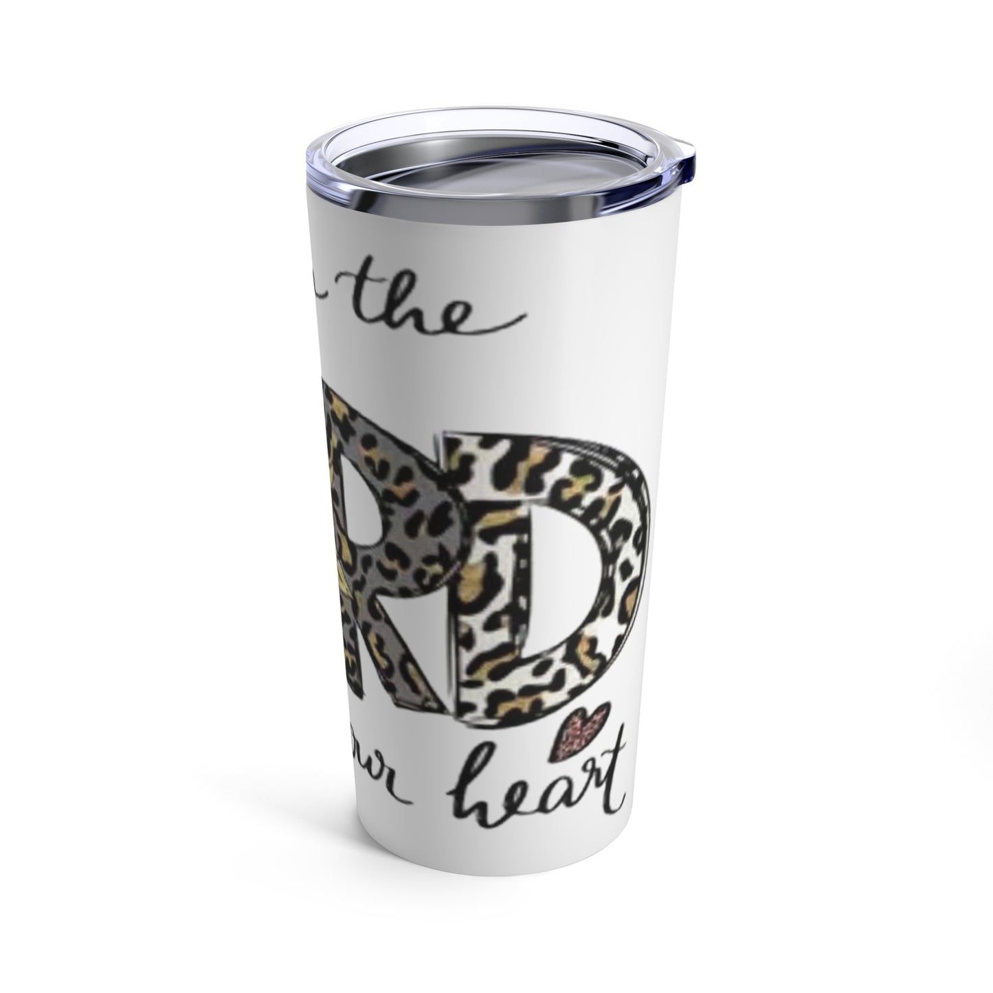 “Trust in the Lord” White  Tumbler 20oz