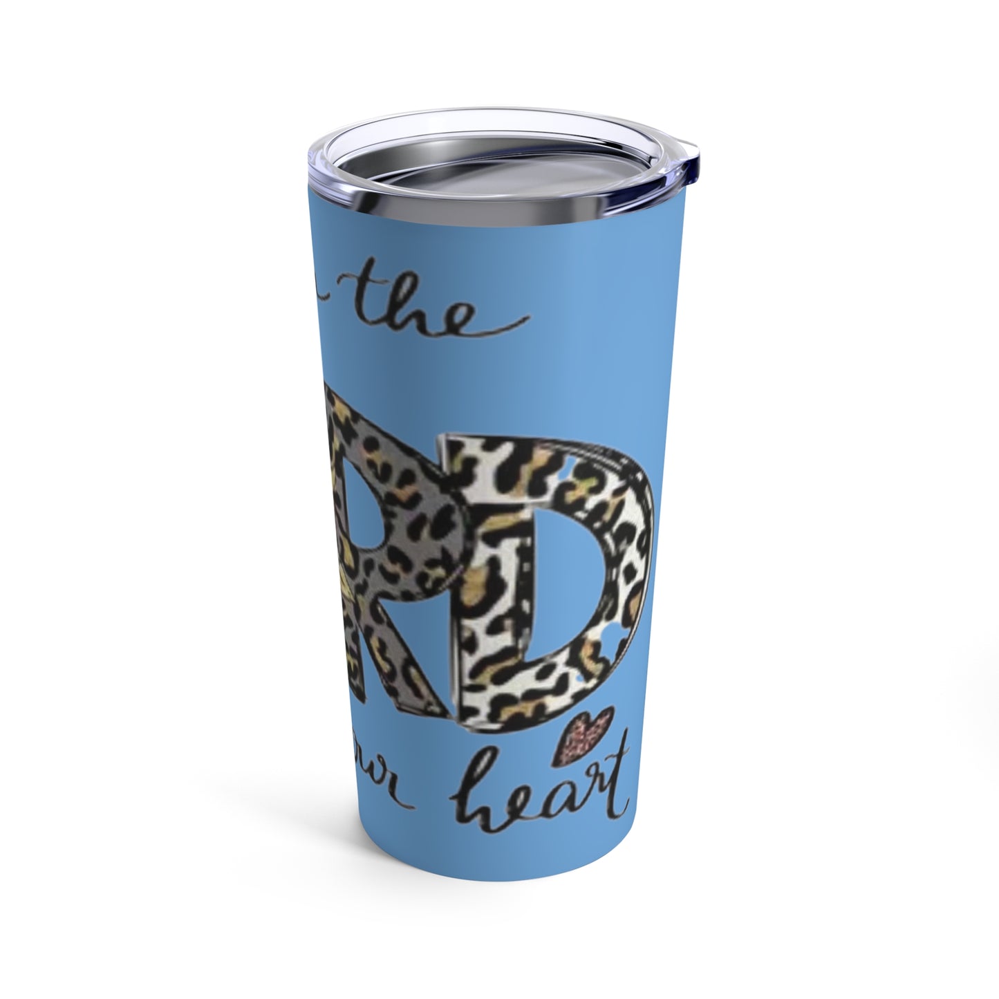 “Trust in the Lord” Light Blue Tumbler 20oz