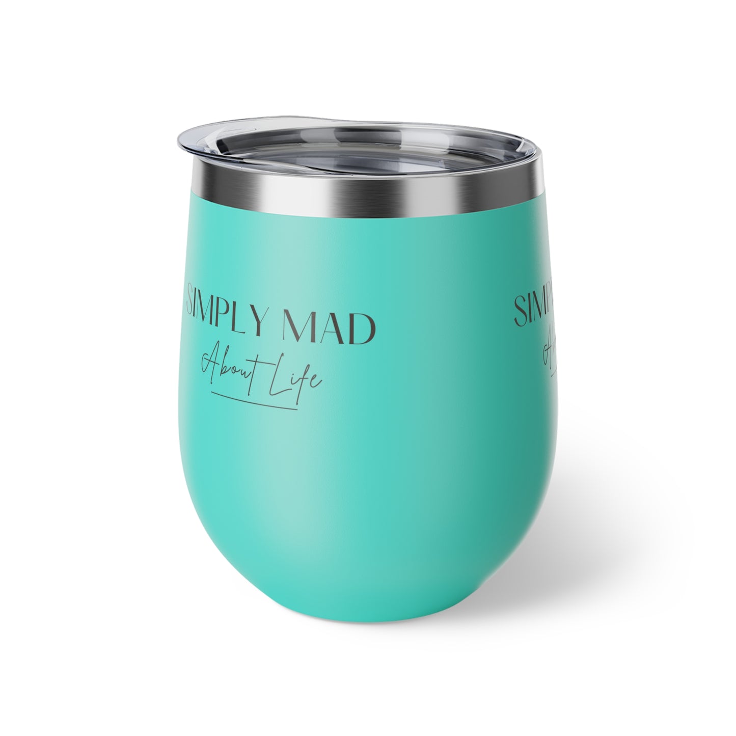 Simply Mad About Life LOGO 2 - Copper Vacuum Insulated Cup, 12oz