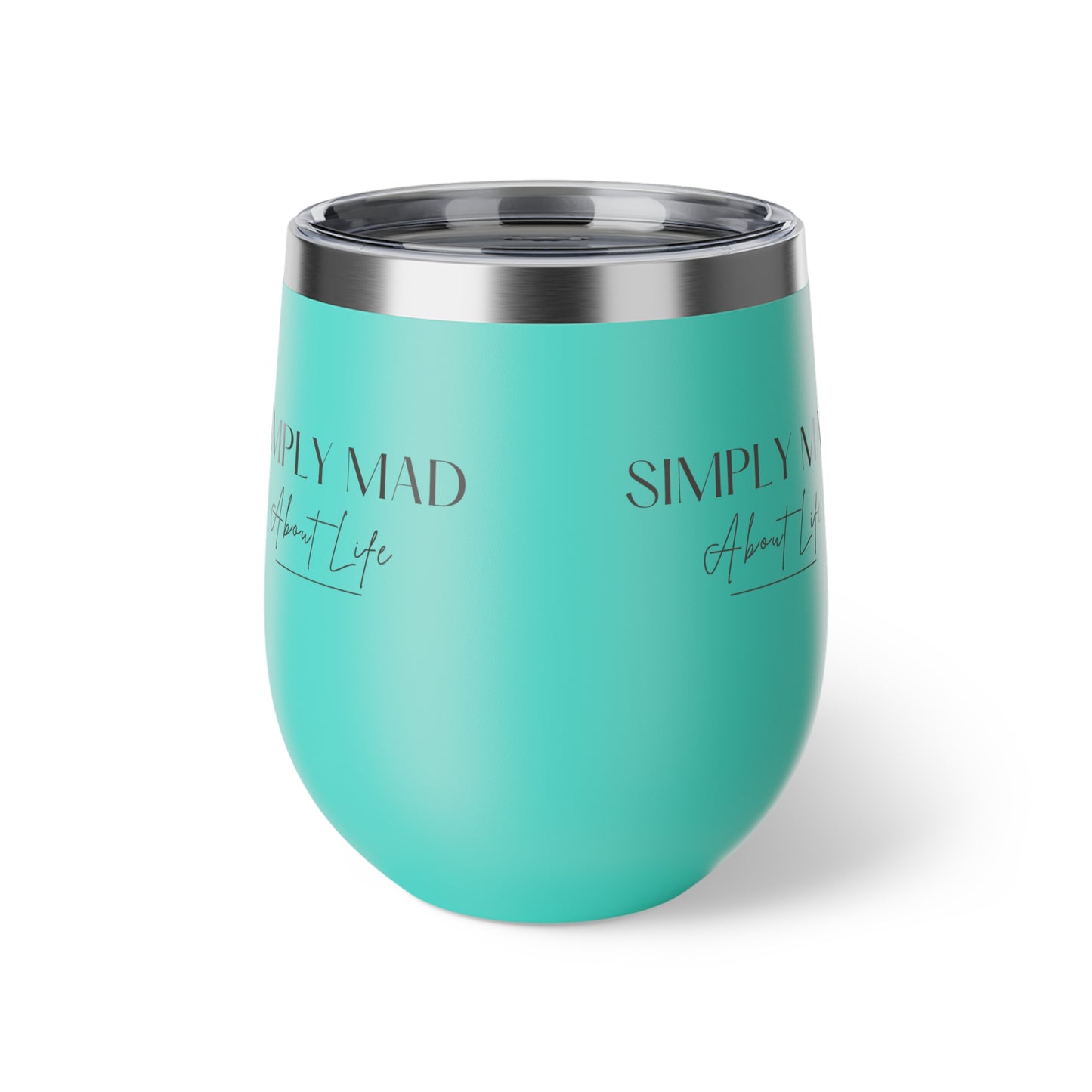 Simply Mad About Life LOGO 2 - Copper Vacuum Insulated Cup, 12oz