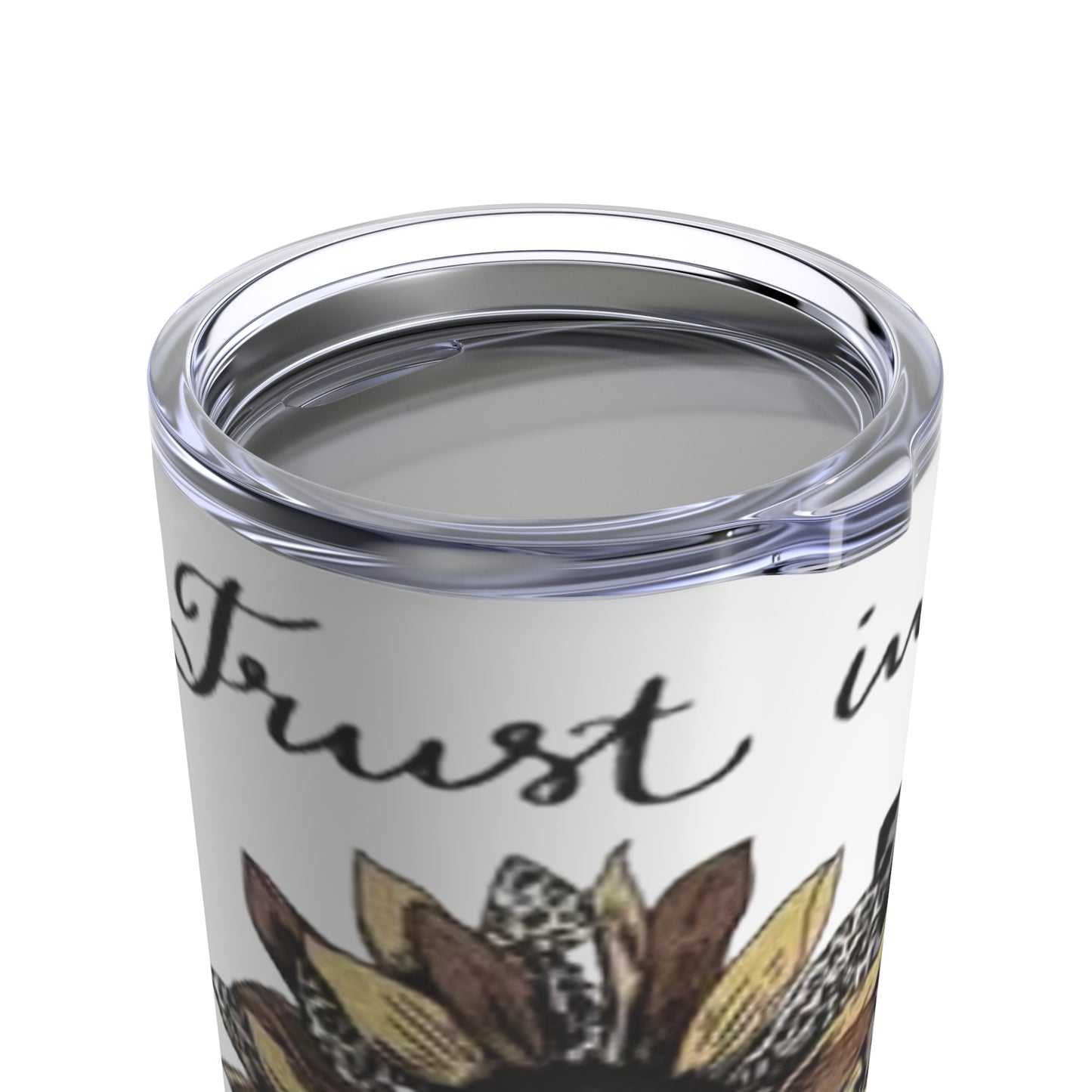 “Trust in the Lord” White  Tumbler 20oz