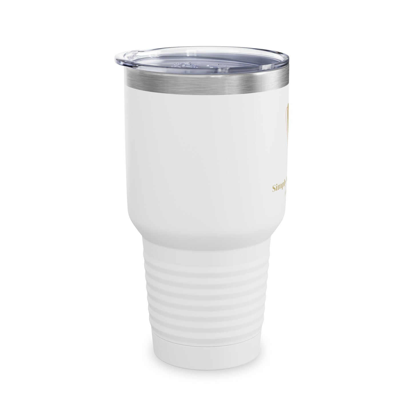 Elegant Logo “Simply Mad @ Life” - 17 COLORS - Ringneck Tumbler, 30oz