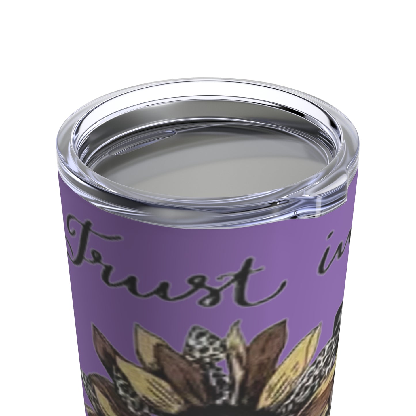 “Trust in the Lord” Lavender Tumbler 20oz