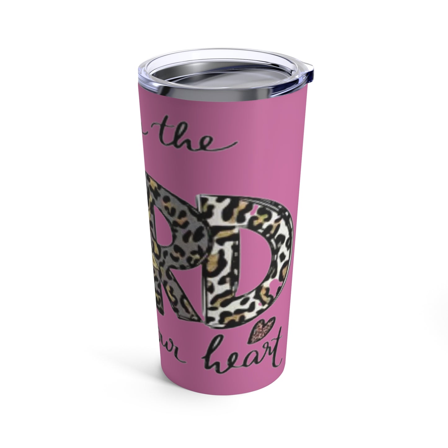 “Trust in the Lord” Light Pink Tumbler 20oz