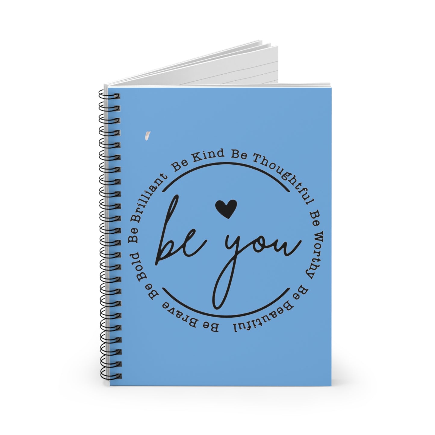 “Be You” blue Spiral Notebook - Ruled Line