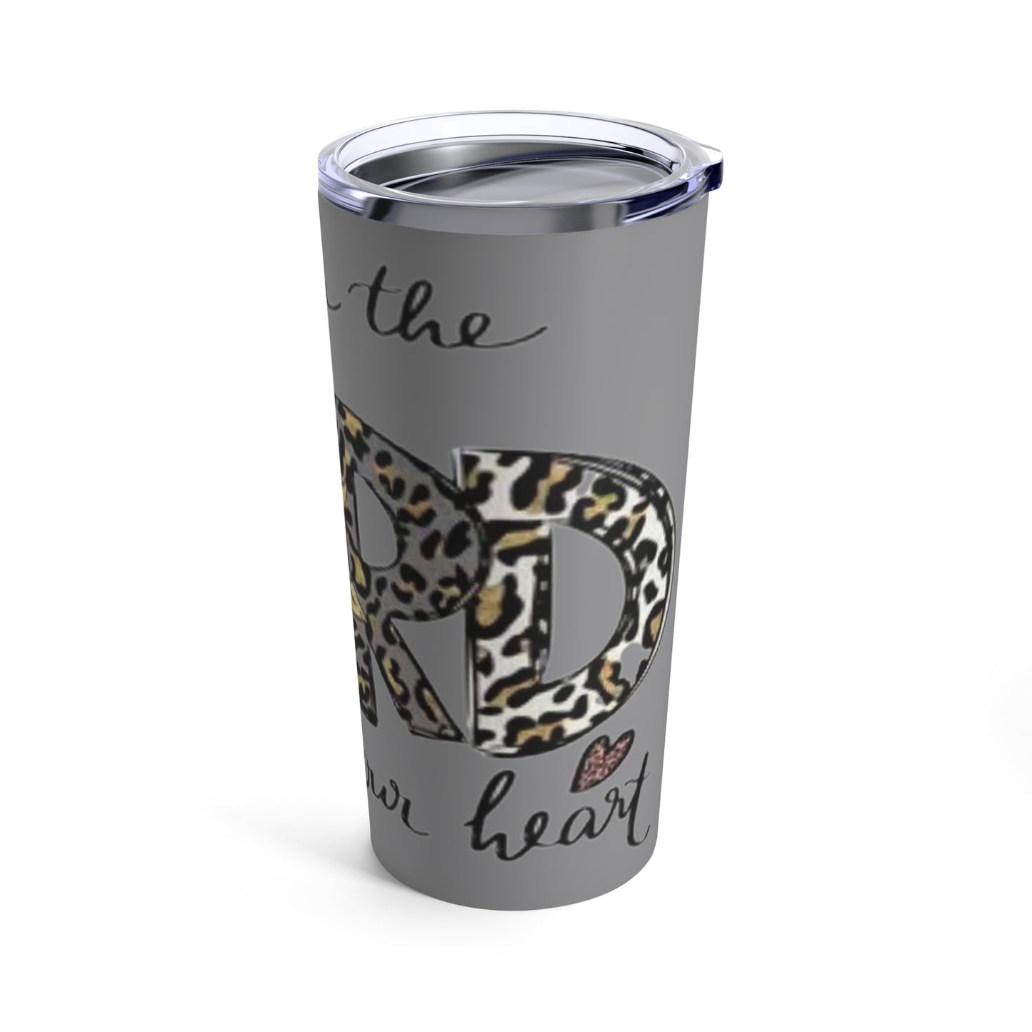 “Trust in the Lord” Dark Grey Tumbler 20oz